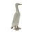 Melrose Distressed Stone Standing Duck Garden Statue, Set of 2, Grey