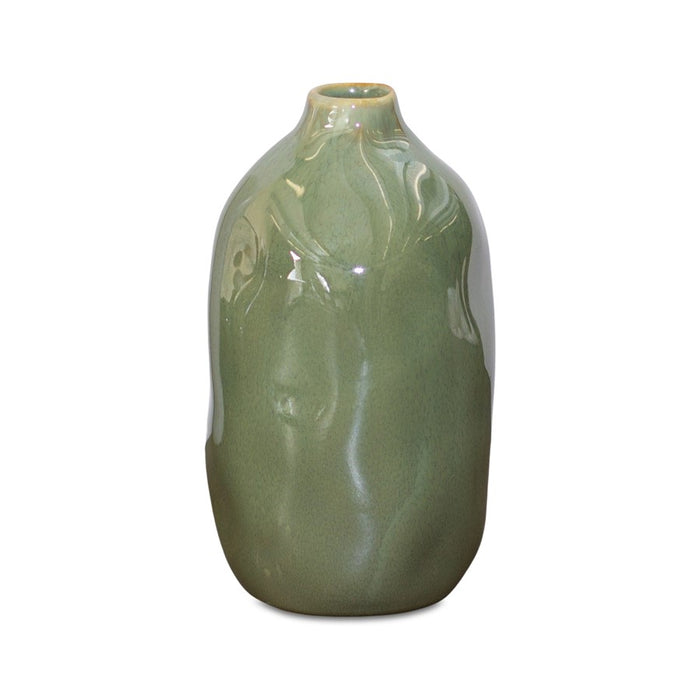 Melrose International Ceramic Bud Vase, Set of 12, Green - 85543DS