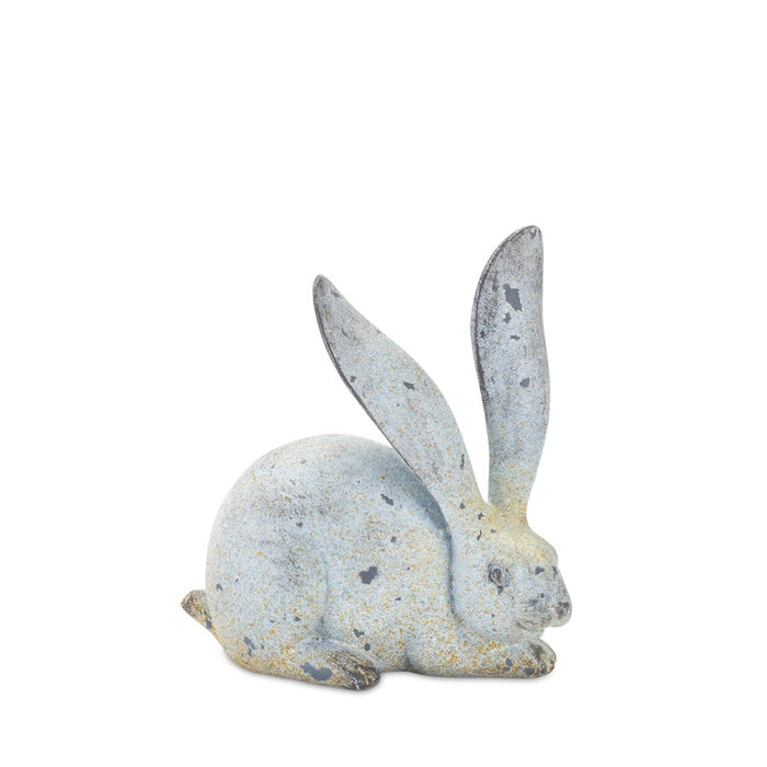 Melrose Weathered Stone Rabbit Statue/Distressed, Set of 4, Grey/Brown