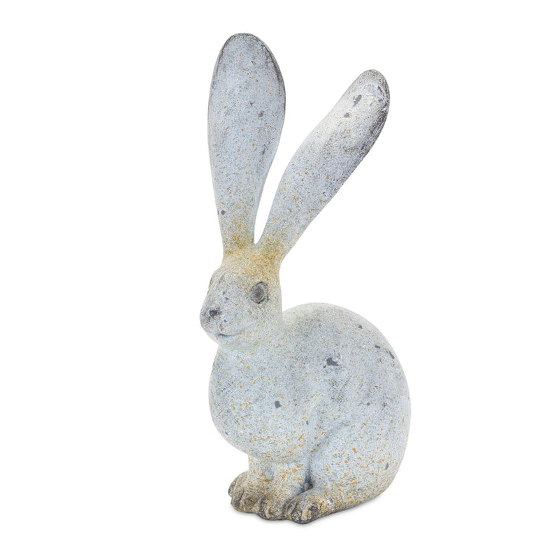 Melrose Weathered Stone Rabbit Statue/Distressed/Set of 4, Grey/Brown