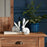 Melrose Weathered Stone Rabbit Statue/Distressed/Set of 4, Grey/Brown