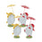 Melrose Whimsical Dancing Garden Gnome Figurine/Umbrella, Set of 2, Ye - 85560DS