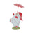 Melrose Whimsical Dancing Garden Gnome Figurine/Umbrella, Set of 2, Ye