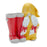 Melrose Gnome/Rainboot Platner or Vase, Set of 2, Yellow/Red/White