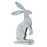 Melrose Weathered Iron Standing Rabbit Decor/Distressed, Set/2, Green
