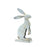 Melrose Weathered Iron Standing Rabbit Decor/Distressed, Set/2, Green