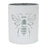 Melrose International Brushed Metal Insect Pot, Set of 3, White/Grey