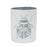 Melrose International Brushed Metal Insect Pot, Set of 3, White/Grey