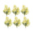 Melrose Mimosa Leaf Berry Spray (Set of 6), Green/Yellow - 85587DS