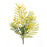 Melrose Mimosa Leaf Berry Spray (Set of 6), Green/Yellow