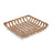 Melrose International Square Bamboo Basket Tray, Set of 2, Brown