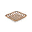 Melrose International Square Bamboo Basket Tray, Set of 2, Brown