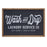 Melrose International Wood Laundry Sentiment Sign 18.25"L, Black/White - 85622DS