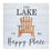 Melrose Wooden Lake Life Sentiment Sign, Set of 2, White/Blue
