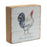 Melrose Rustic Wood Farm Animal Sentiment Block, Set of 4, White/Brown