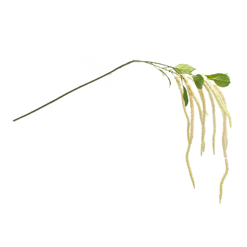 Melrose International Amaranthus Floral Stem, Set of 4, Green/White