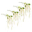 Melrose International Amaranthus Floral Stem, Set of 4, Green/White