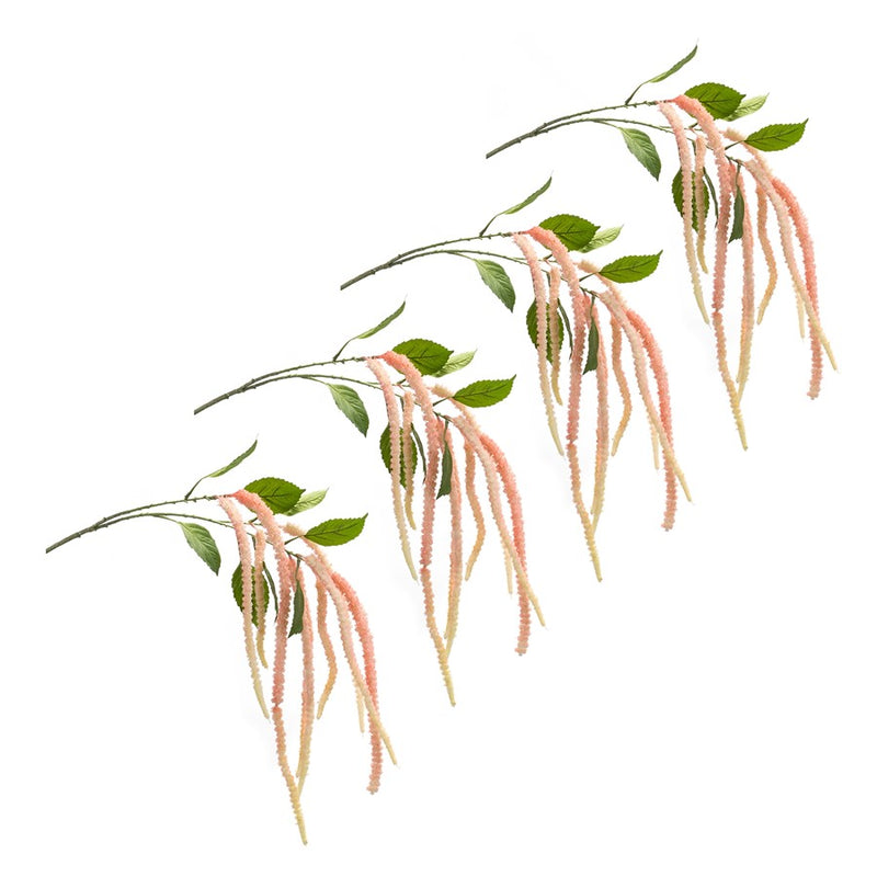 Melrose International Amaranthus Floral Stem, Set of 4, Pink
