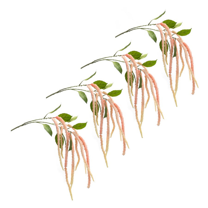 Melrose International Amaranthus Floral Stem, Set of 4, Pink