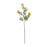 Melrose International Flocked Protea Spray, Set of 6, Yellow/Green