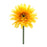 Melrose Int. Gerbera Daisy Floral Stem, Set of 6, Green/Yellow - 85691DS