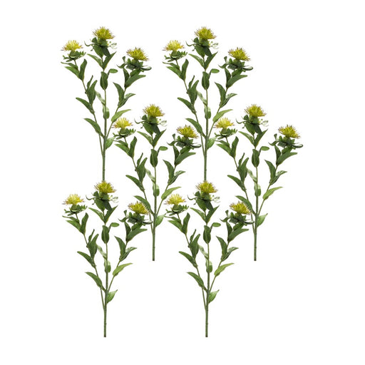 Melrose International Green Thistle Floral Spray, Set of 6 - 85709DS