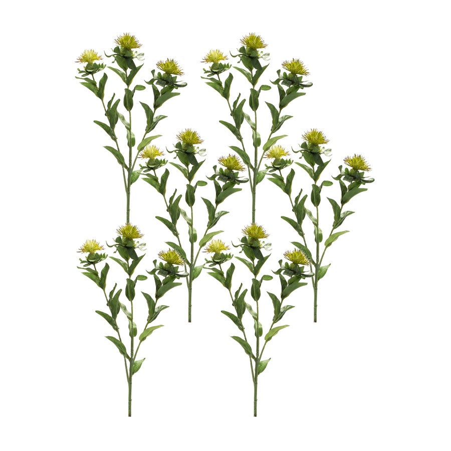 Melrose International Green Thistle Floral Spray, Set of 6 - 85709DS