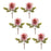 Melrose International Blush Pink Dahlia Flower Stem, Set of 6