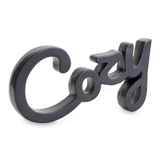 Melrose Cozy/Simply Sentiment Block Cut Out, Set of 2, Black