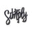 Melrose Cozy/Simply Sentiment Block Cut Out, Set of 2, Black