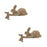 Melrose Stone Mother Rabbit/Baby Bunny Self Sitter, Set of 2, Brown - 85736DS