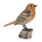 Melrose Rustic Stone Bird Figurine Perched on Stump, Set of 2, Brown