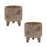 Melrose Res, Honeycomb Bumble Bee Planter/Legs, Set of 2, Brown - 85744DS