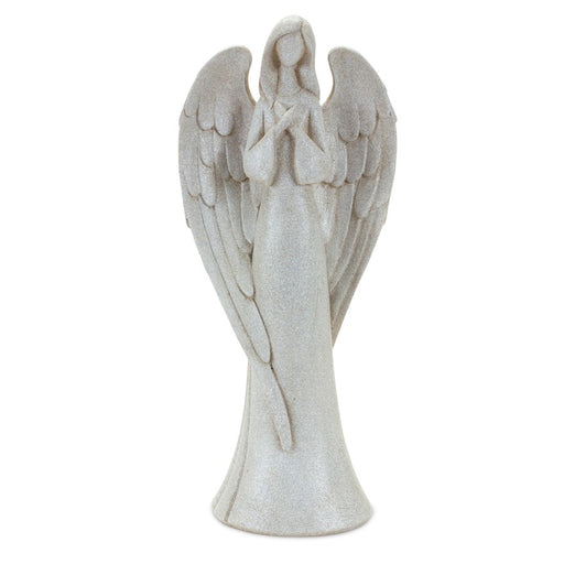Melrose Serene Angel Figurine/Bird Accent, Set of 2, White
