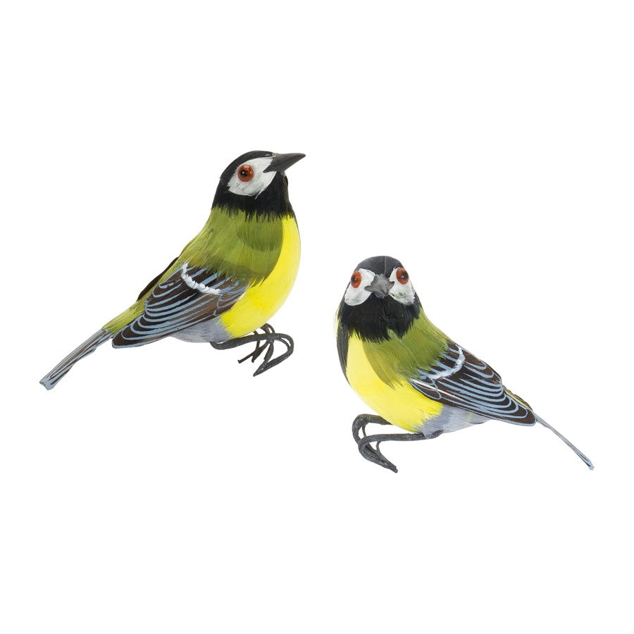 Melrose International Foam Bird Decoration, Set of 12, Brown/White - 85780DS