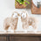 Melrose Standing Plush Sheep Decor/Curly Hair, Set of 2, Beige