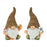 Melrose Distressed Garden Gnome Statue/Mushroom/Flower Accent, Set of - 85799DS