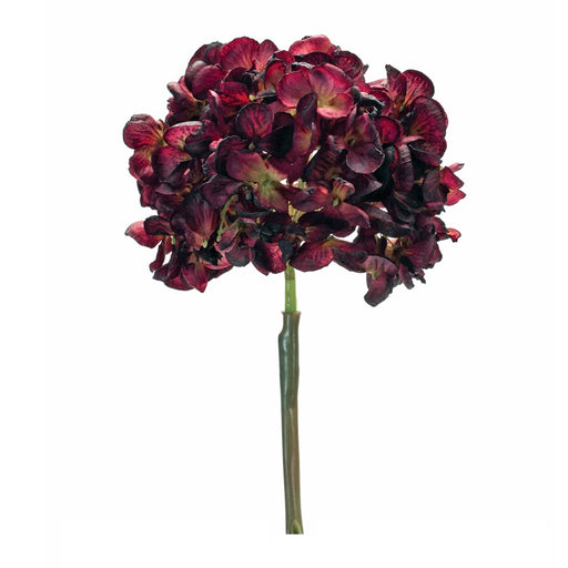 Melrose International Hydrangea Flower Stem, Set of 6, Red/Brown - 85810DS