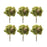 Melrose International Green Hydrangea Flower Stem, Set of 6 - 85812DS