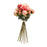 Melrose Coral Pink Peony Flower Bouquet Bundle, Set of 6, Green