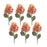 Melrose Coral Cone Hydrangea Flower Stem, Set of 6, Pink/Green - 85820DS