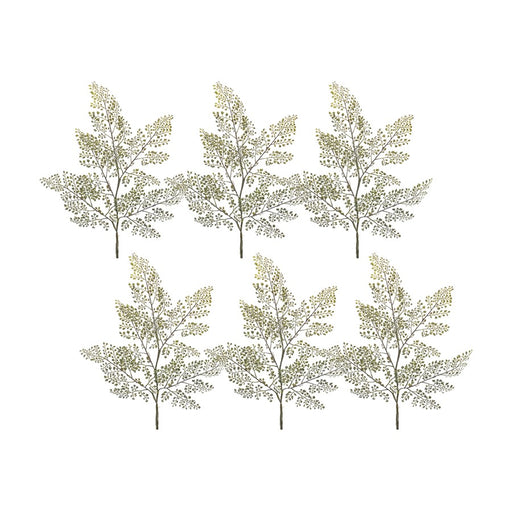 Melrose Maiden Hair Fern Foliage Spray, Set of 6, Green/Brown - 85827DS