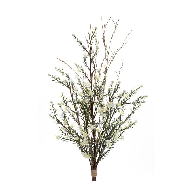 Melrose International Leptospermum Floral Swag, Set of 2, Green/White - 85831DS