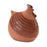 Melrose Terra Cotta Chicken Shelf Sitter/Glazed Accents, Set/2, Brown
