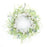 Melrose International Mixed Floral Wreath 21"D, Green/White - 85842DS