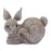 Melrose International Stone Bunny Rabbit Figurine, Set of 4, Grey