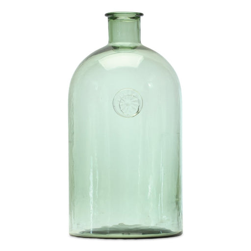 Melrose International Glass Bottle Neck Vase 12"H, Green - 85900DS