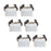 Melrose Mini Dachshund & Bull Dog Pot Hanger (Set of 6), Brown