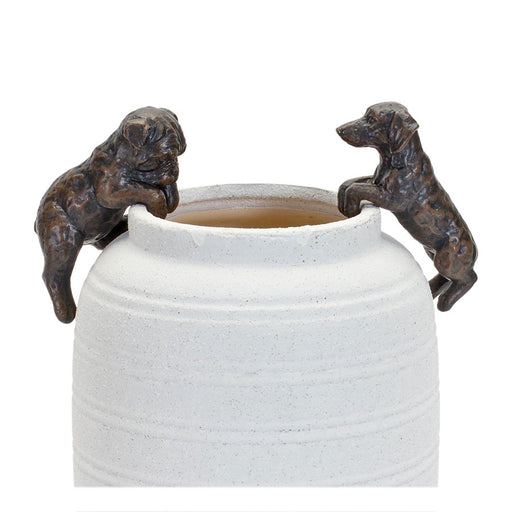 Melrose Mini Dachshund & Bull Dog Pot Hanger (Set of 6), Brown