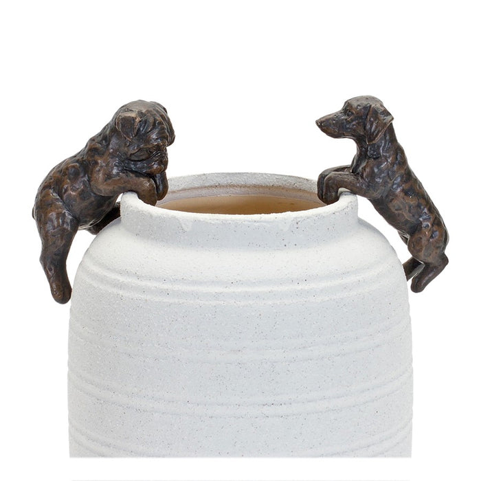 Melrose Mini Dachshund & Bull Dog Pot Hanger (Set of 6), Brown